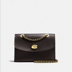 Coach black Shoulder Bag with Gold Accents